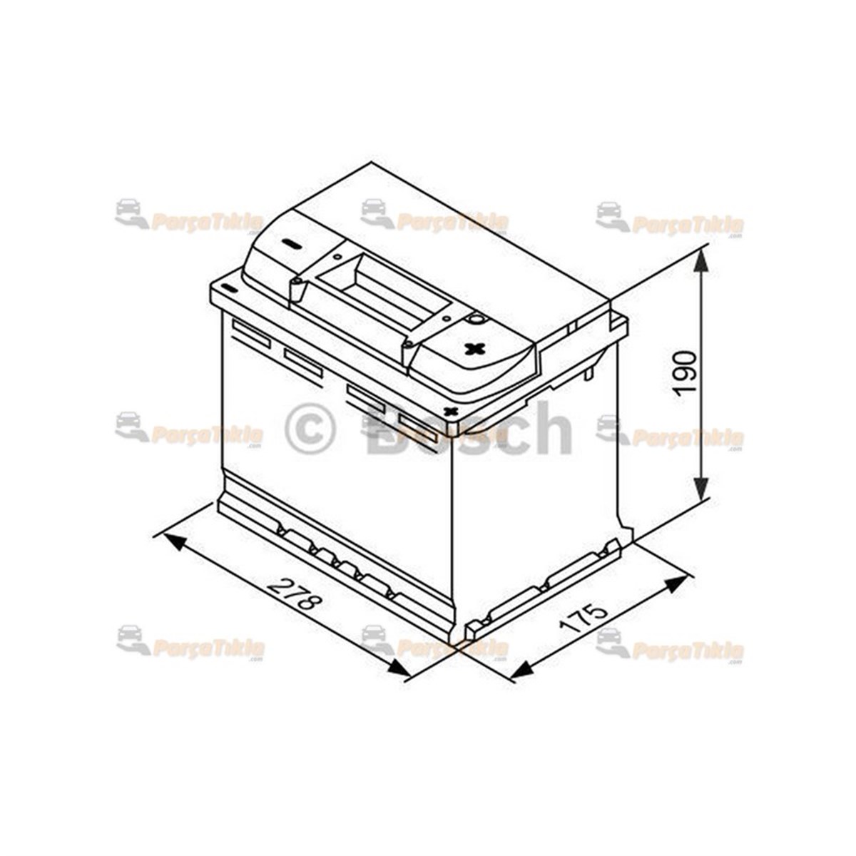 Akü, 12V 70Ah Efb Start/Stop Bosch Akü 0092S4e820