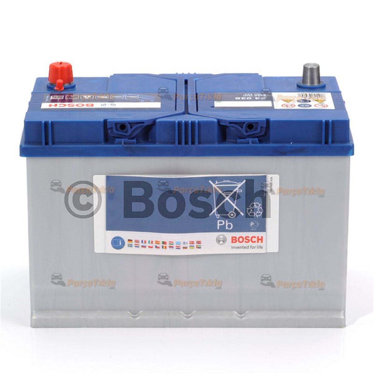 Akü, 12V 95Ah Bosch Akü S4 0092S40570 800A