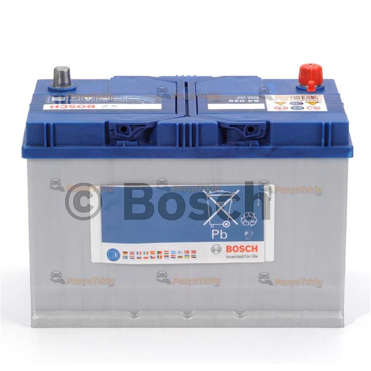 Akü, 12V 95Ah Bosch Akü S4 Ters 0092S40580