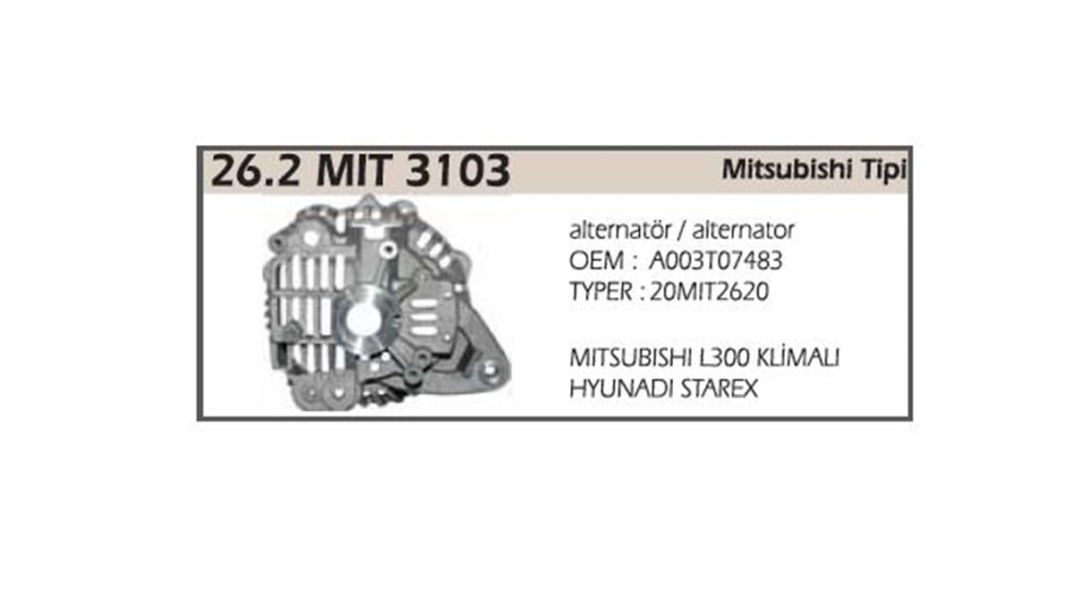 Alt.arka Kapak L300-starex 65ah-için 3103 | Ith Ak262mıt3103
