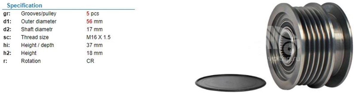 Alt.kasnağı 5kan Clio Megan Debriyajlı | Ina 535011610