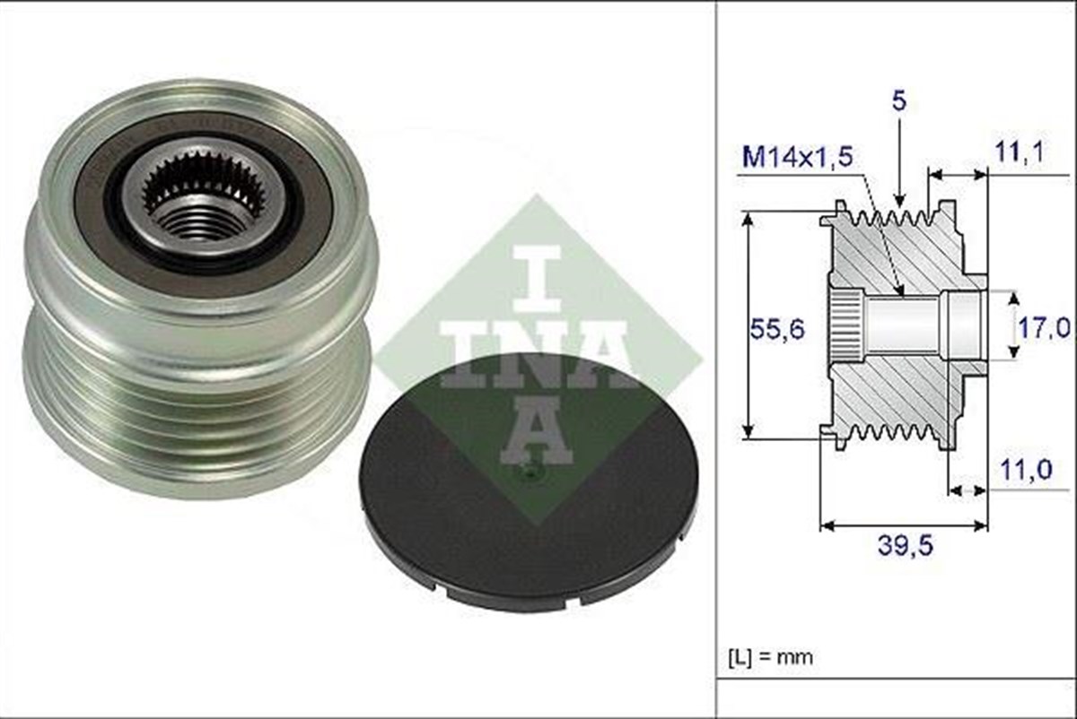 Alt.kasnağı 5kan Ford Focus Volvo Mıtsubısh L200 Fıat Fullback Pıckup 588086 | Ina 535021810
