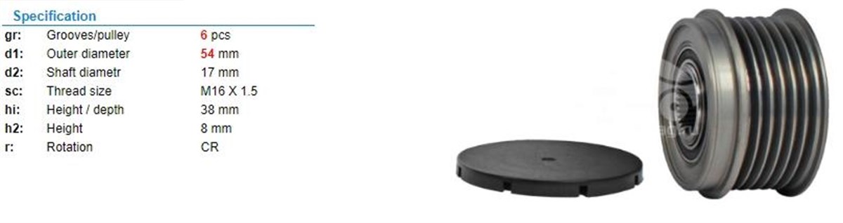 Alt.kasnağı 6kan Doblo Punto 1.3 Opel Jtd 237101 | Ith Ksn06310