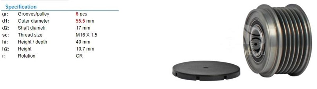 Alt.kasnağı 6kan Megan Kango 593515*228881 | Ith Ksn02810