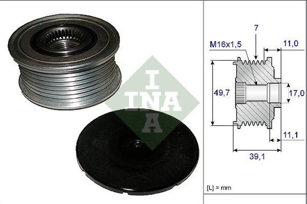 Alt.kasnağı 7kan Mercedesbenz Clk Serisi 535008410 | Ina 535008410