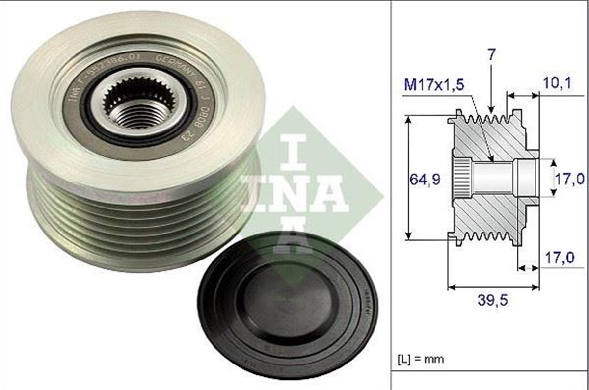 Alt.kasnağı 7kan Nissan Navara 552386 | Ina 535017710