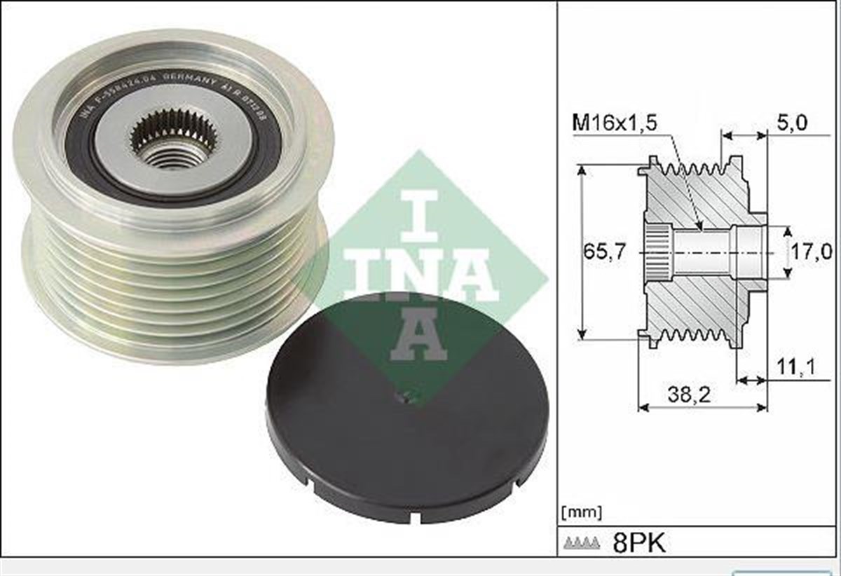 Alt.kasnağı 8pk Man Tga Tgs 535027410 | Gmp 4670274