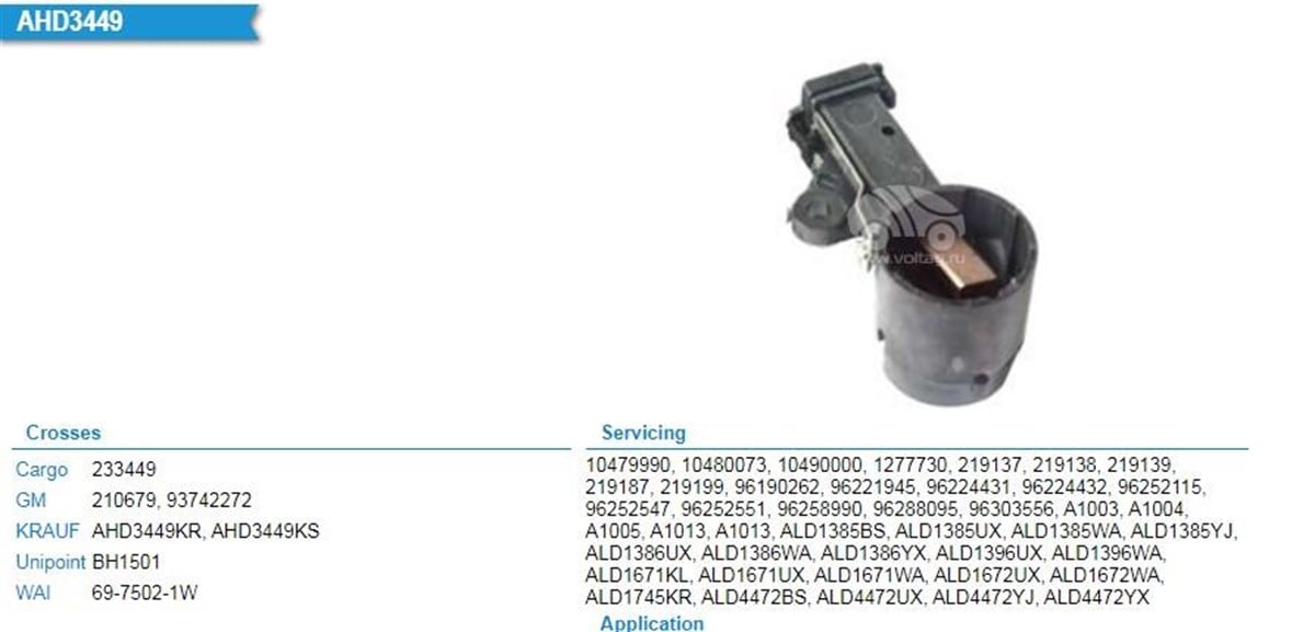 Kömür Yuvası 12v Daewo Espero Lanos Nexıa | Unıp Bh1501