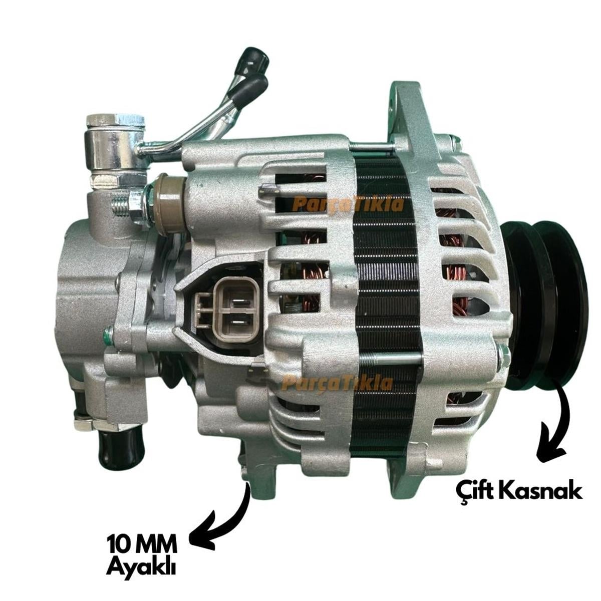 Alternatör 12v 105ah Hyundai Starex L300 Klimalı Çift Kasnak Ym Kalın Boru | Wutse Alt12667