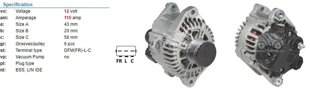 Alternatör 12v 110ah Hyundai Tuscon Kia Sporte | Orj Korea373002g400