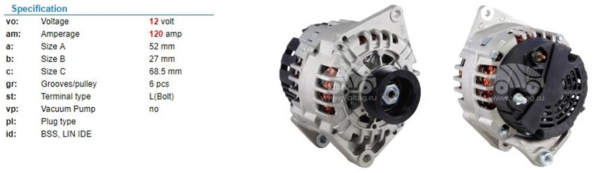 Alternatör 12v 120ah Ducato Boxer Cıtroen Jumper | Valeo 439339