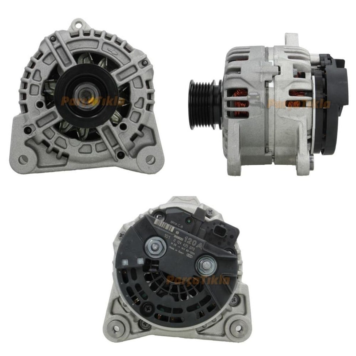 Alternatör 12v 120ah (revizyon) Renault Clio Megan Fluence | Orjrev 0124425034
