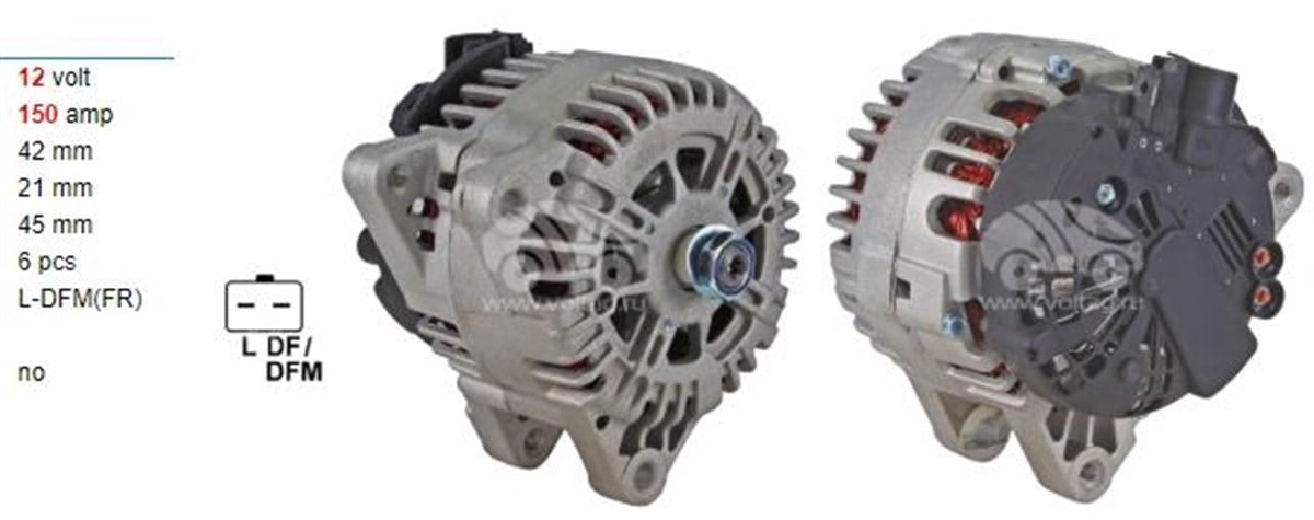 Alternatör 12v 150ah Cıtroen-peugeot 307-407-partner | Cargo F032116067