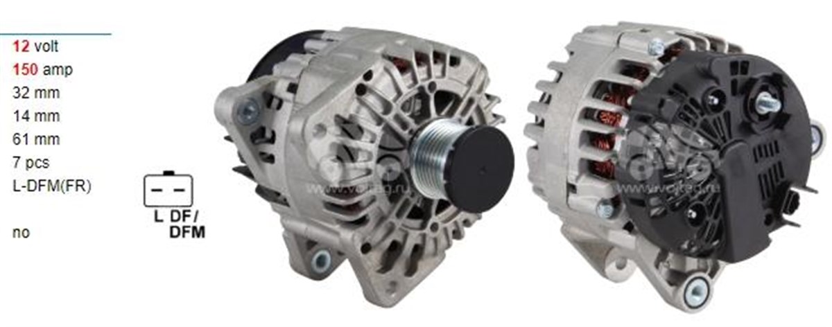 Alternatör 12v 150ah Renault Trafıc Iı 2.0 Dcı 06 | Valeo 439576