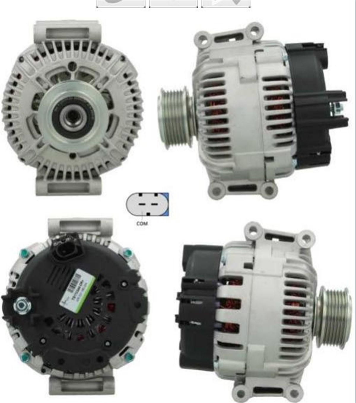Alternatör 12v 180ah Audi A6 2.8 3.2 2004- (orj Konjektör İna Kasnaklı) | Pluslıne Tg17c044pro