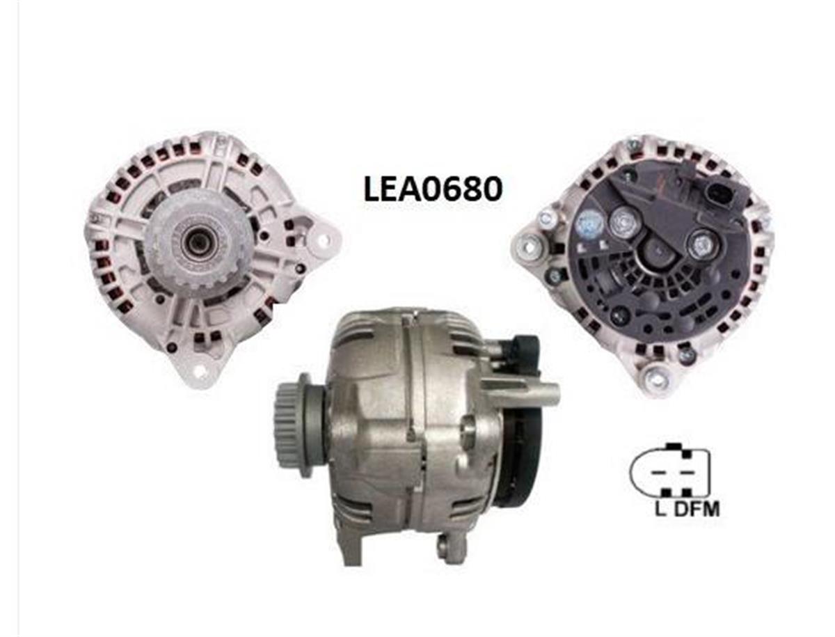 Alternatör 12v 180ah (kablin Kasnaklı) Vw Multiman Transporter Touareg Bosch Tip | Lucas Lea0680