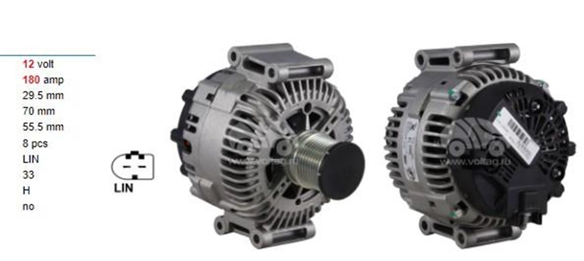 Alternatör 12v 180ah 8pk Mercedes Ml Gl Cla Gla | Valeo 439583