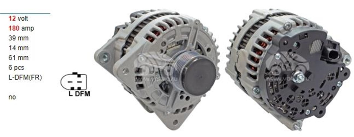 Alternatör 12v 180ah Ldfm Uç Vw Passat Crafter Skoda | Cargo Alt114453