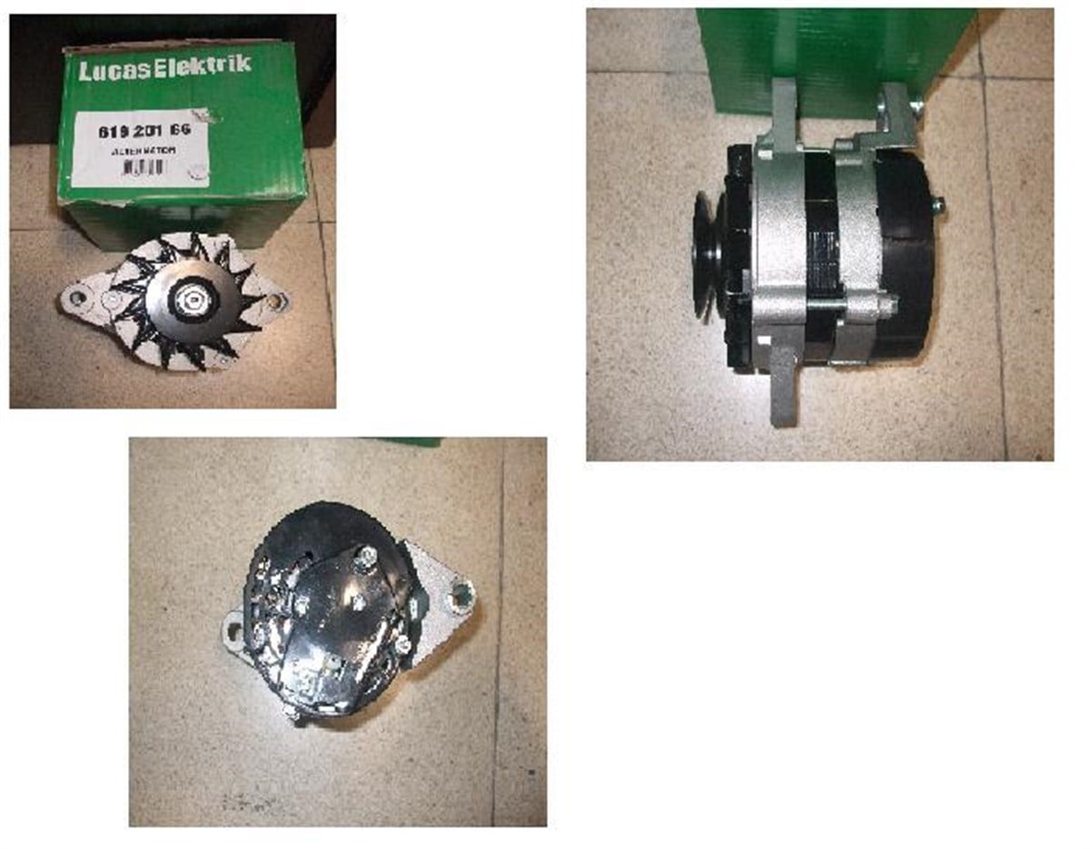Alternatör 12v 50ah Mf Traktör | Lucas 61920166