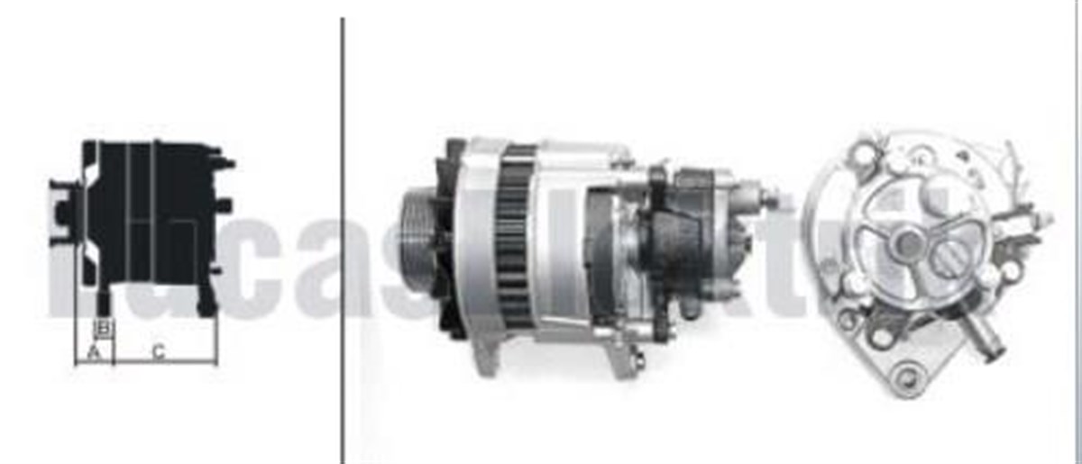 Alternatör 12v 55ah Bmc Levent Nissan Vakumlu (bileziksiz) | Lucas 61920161