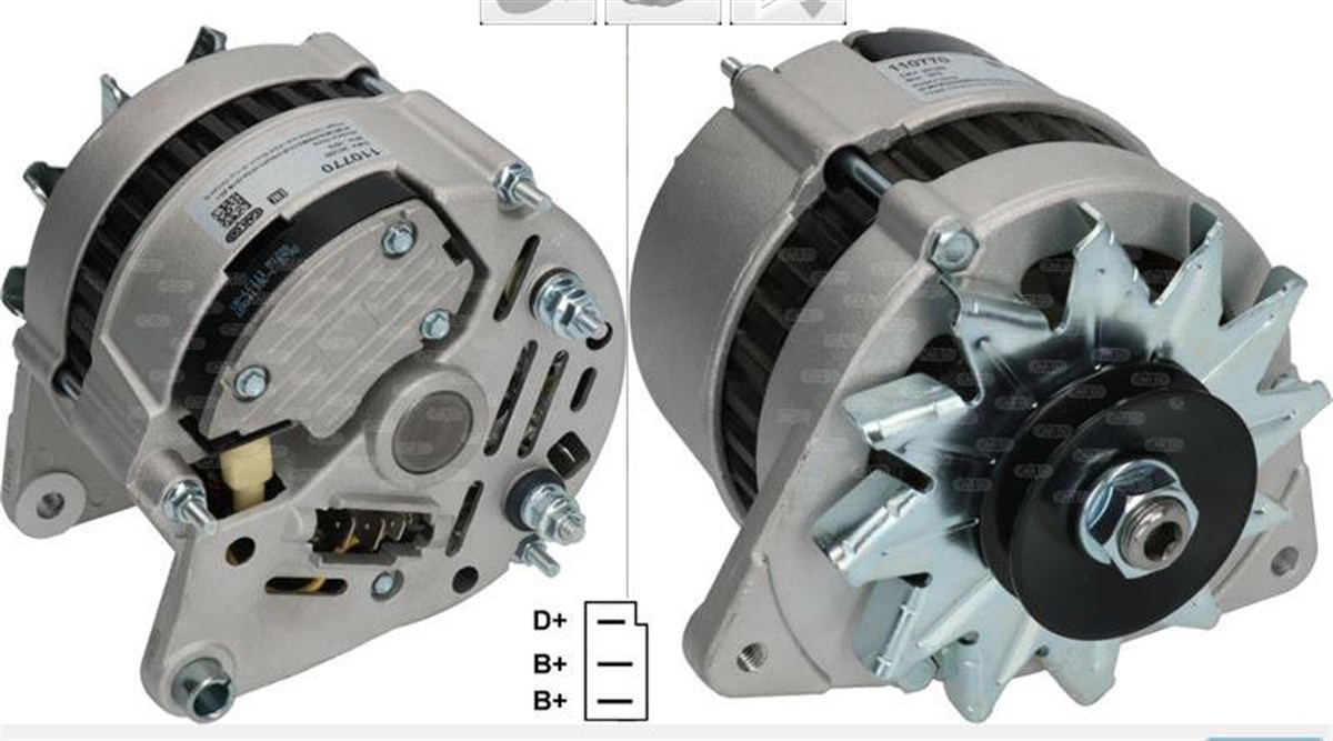 Alternatör 12v 55ah Hattat Traktör Newholland Erkunt Dıştan Sogutma 3 Kulak | Cargo 110770
