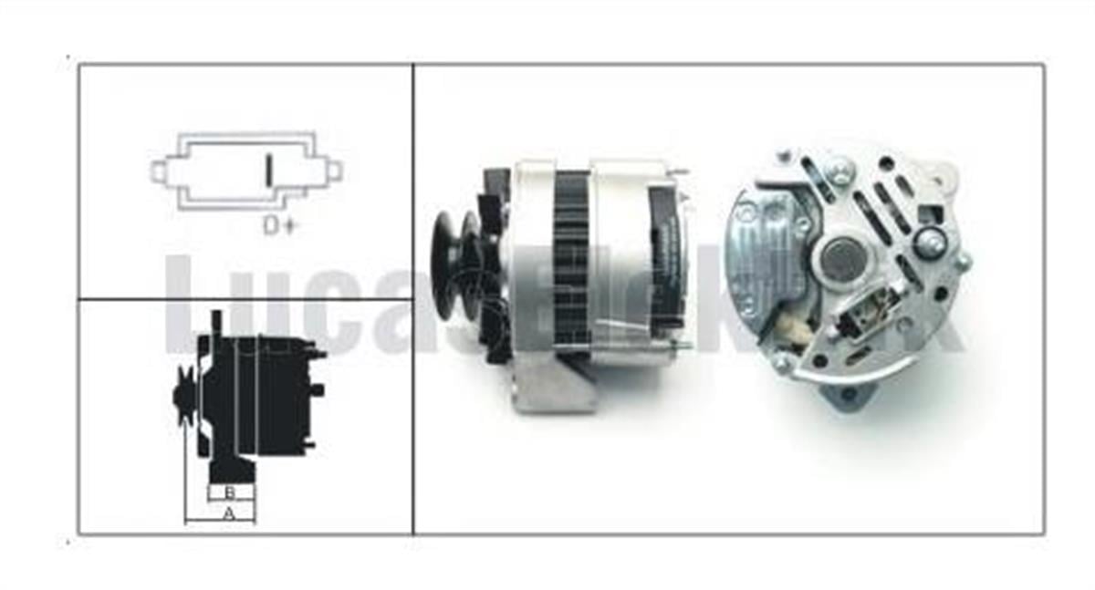 Alternatör 12v 65ah Başak Traktör | Lucas 61920464
