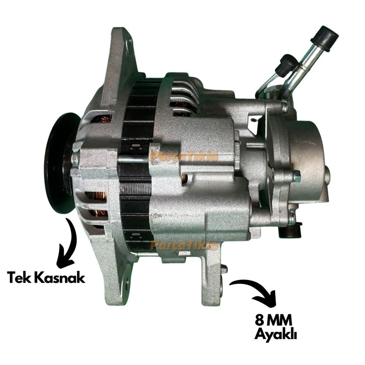 Alternatör 12v 75ah H100 Em Tek Kasnak İnce Borulu | Unıp Altv039