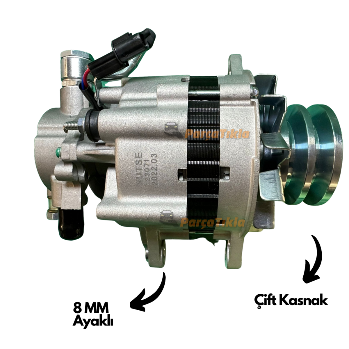 Alternatör 12v 75ah Hyundaı H100 L200 L300 Çift Kasnak Dıştan Pervane | Wutse Alt23071
