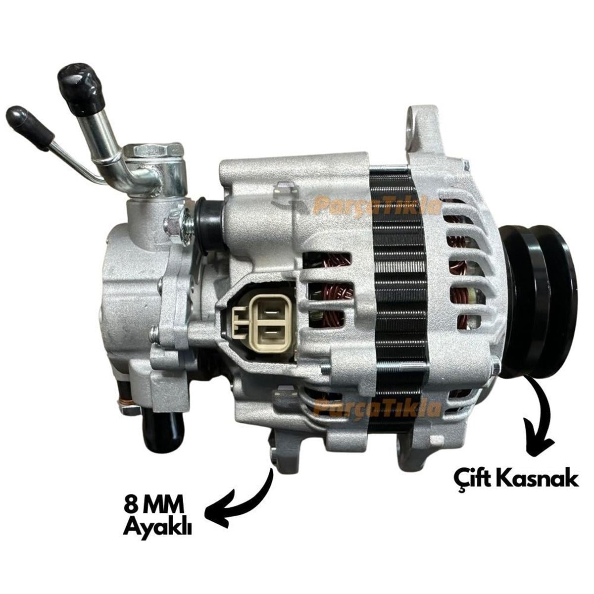 Alternatör 12v 75ah Mıtsubıshı L200 L300 Çift Kasnak Ym | Aes Alt573