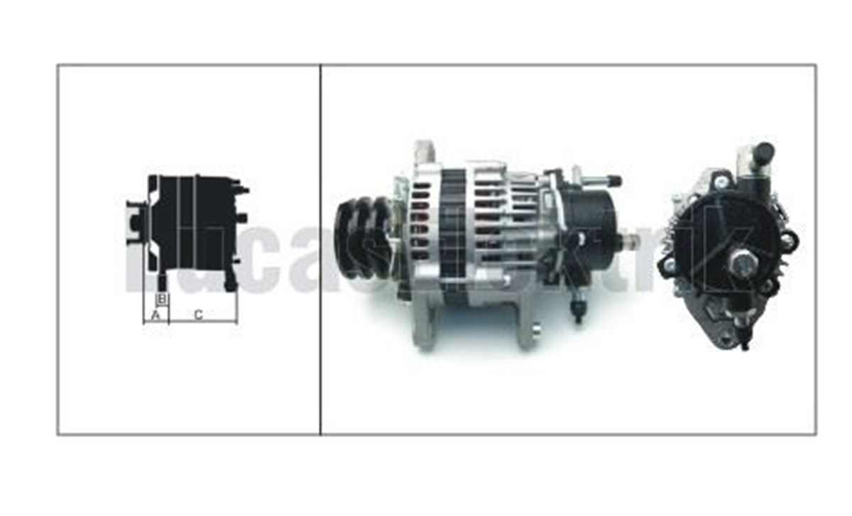 Alternatör 24v 50ah Isuzu Nkr 3kanal | Lucas Lea0652