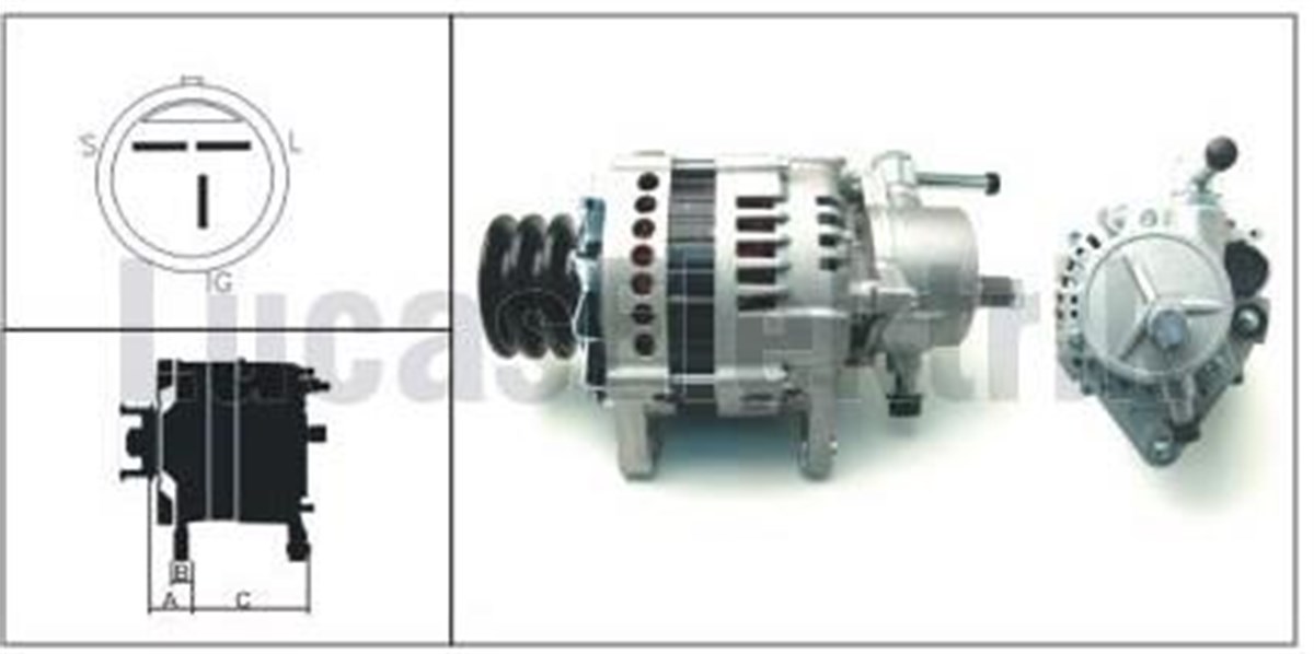 Alternatör 24v 50ah Isuzu Nkr Npr 4hfı 4hg1 Sampıyon Kamyon | Lucas Lea0651