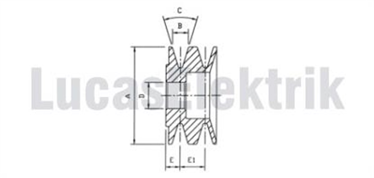 Alternatör Kasnak Çiftli Küçük Uzt110 | Lucas Uzt110