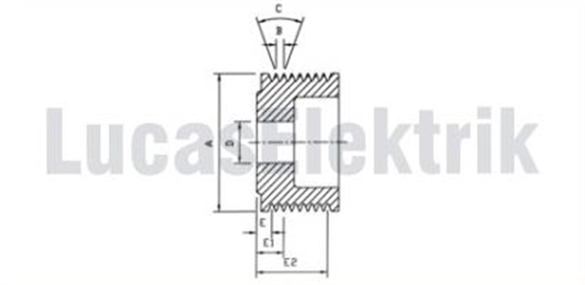 Alternatör Kasnak Çoklu Fatih Em 8kanal Uzt147 | Lucas Uzt147