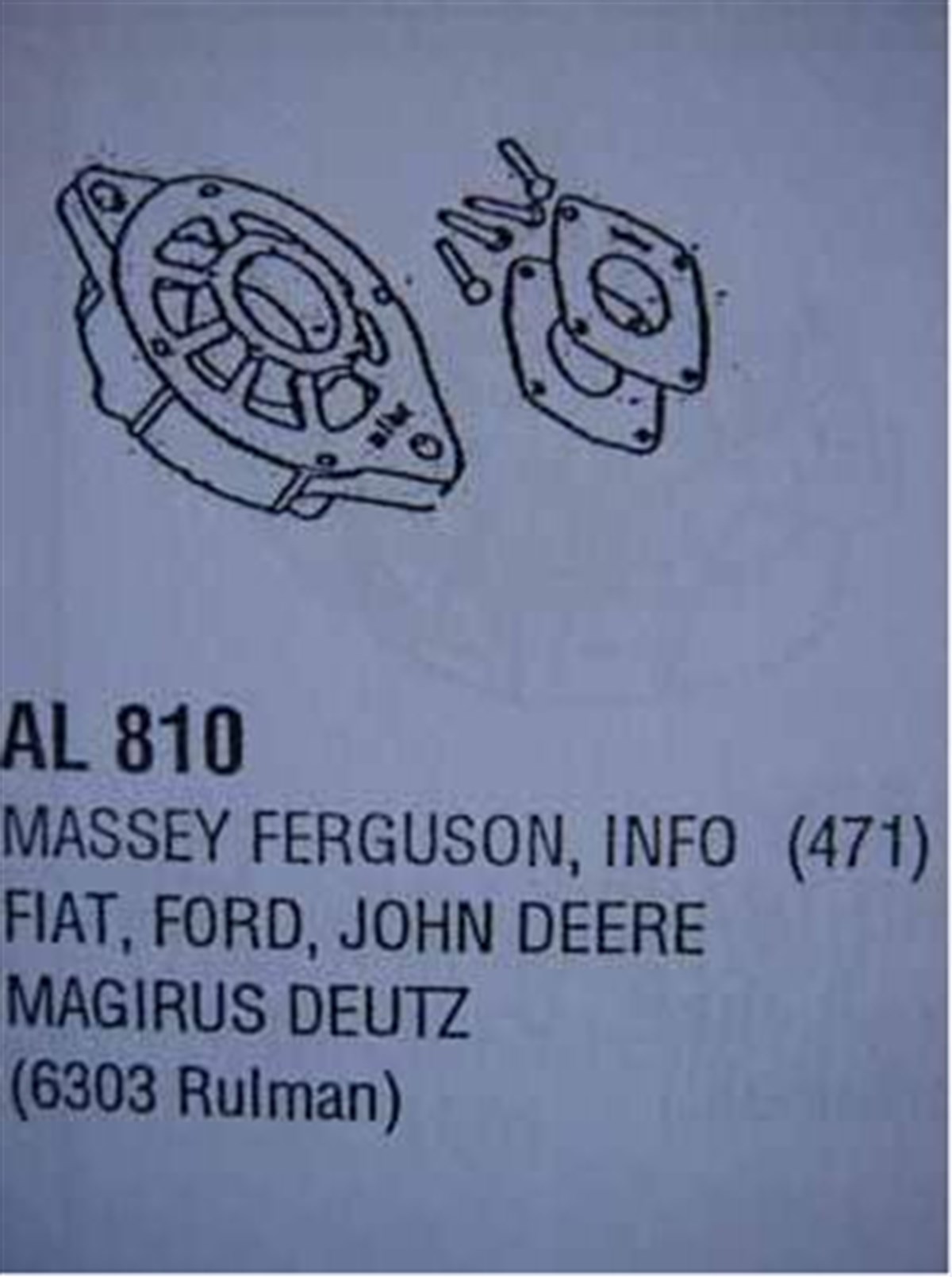 Alternatör Ön Kapak Bilyalı Kalın Mil 6303 Traktör Dodge 250 Magırus Peugeot J9 Massey Farguson Mf Fiat Traktör Ford D1210 | Mako 74991471