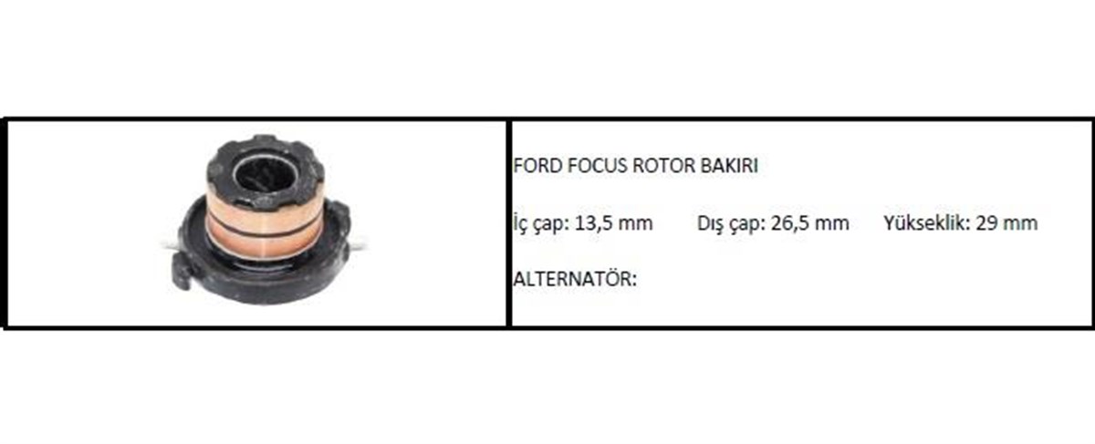 Alternatör Rotor Bakırı Ford Focus | Ith Xrb-25x0064