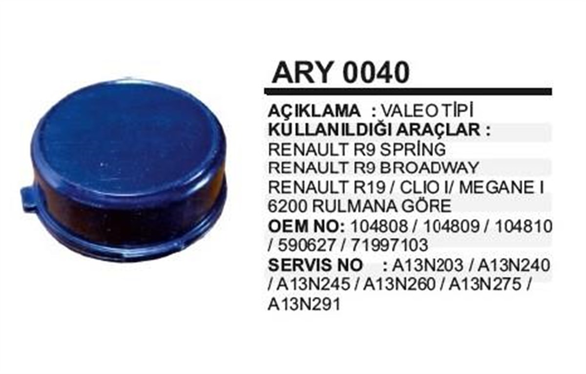 Alternatör Rulman Yuvası Valeo Tip R9 R19 | Ith Ryary0040