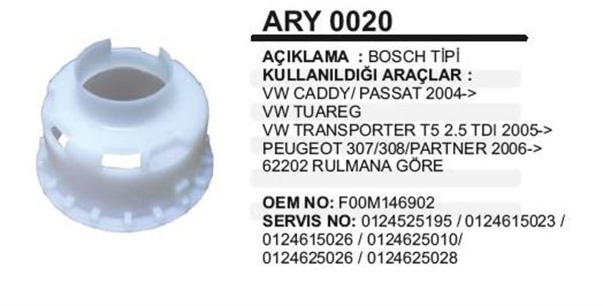 Alternatör Rulman Yuvası Vw Caddy Partner Passat | Ith Ryary0020