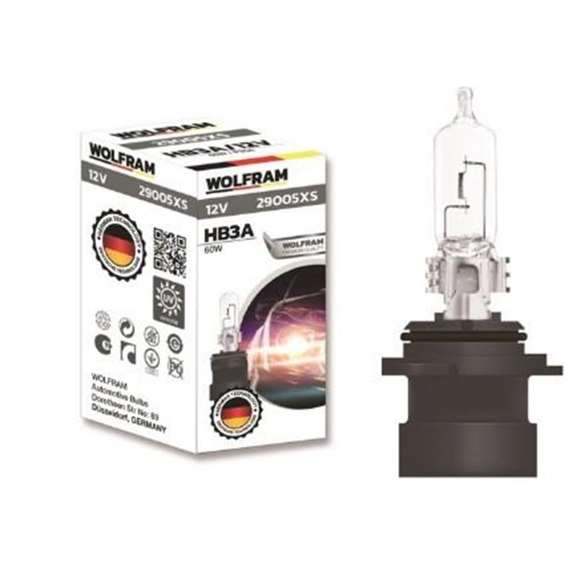 Ampul 12v 9005 65 Hb3 Düz Soketli | Wolfram 29005xs