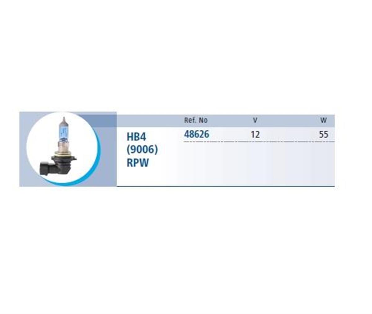 Ampul 12v 9006 60w Range Power White Nar48626 | Narva 48626