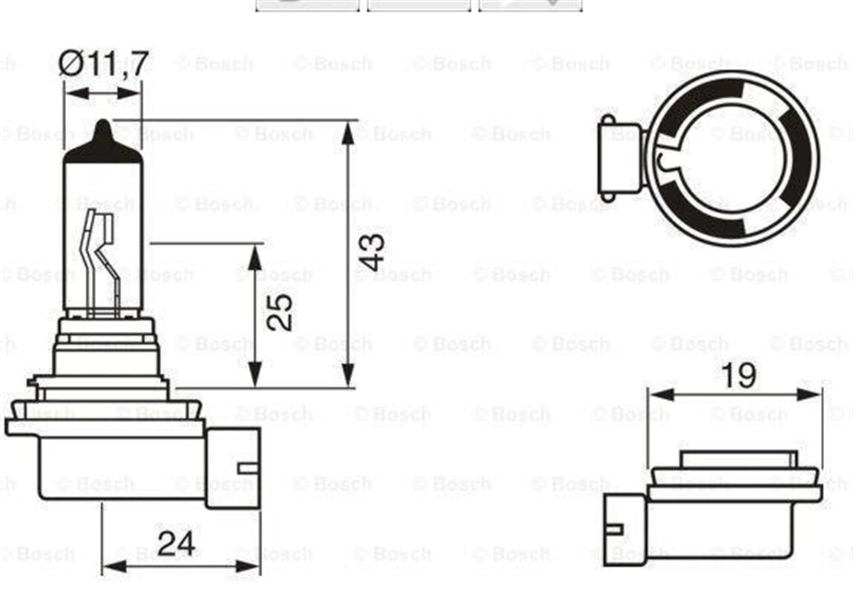 Ampul 24v H11 70w | Bosch 1987302481