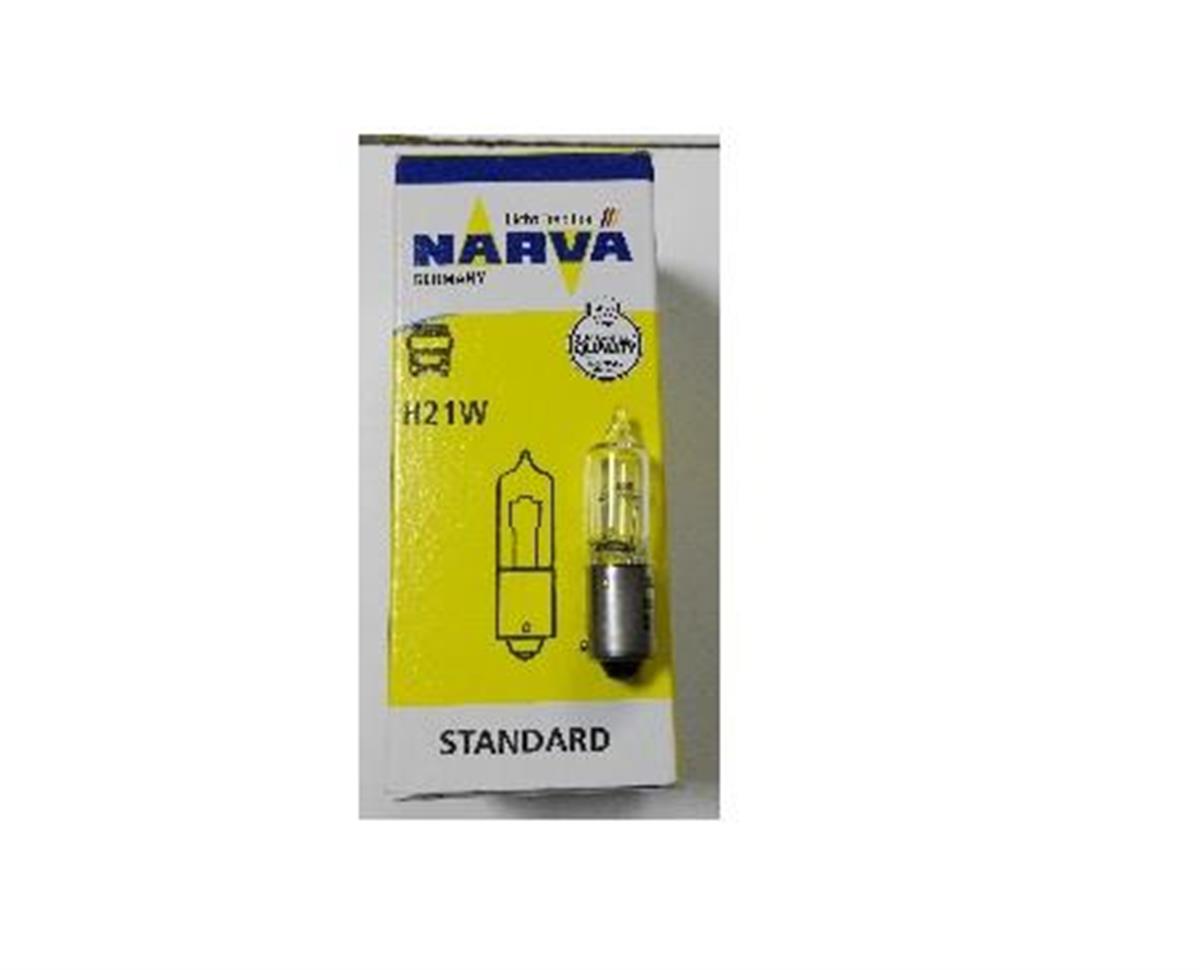 Ampul 24v H21w 21w Halogen Çapraz Tırnak Nar68196 | Narva 68196