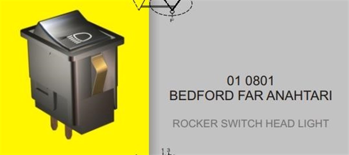 Anahtar Far Bedford Y M 010801 | Eng 010801