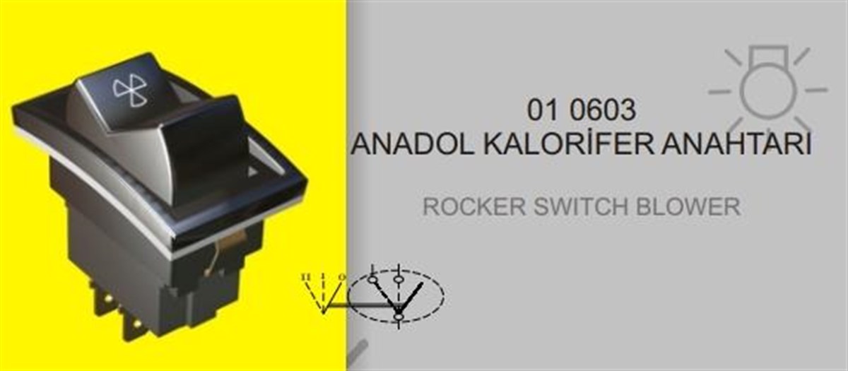 Anahtar Kalorifer Anadol Em 010603 | Eng 010603