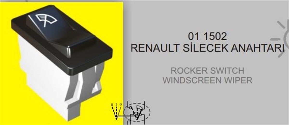 Anahtar Silecek Renault R12 Eng011502 | Eng 011502