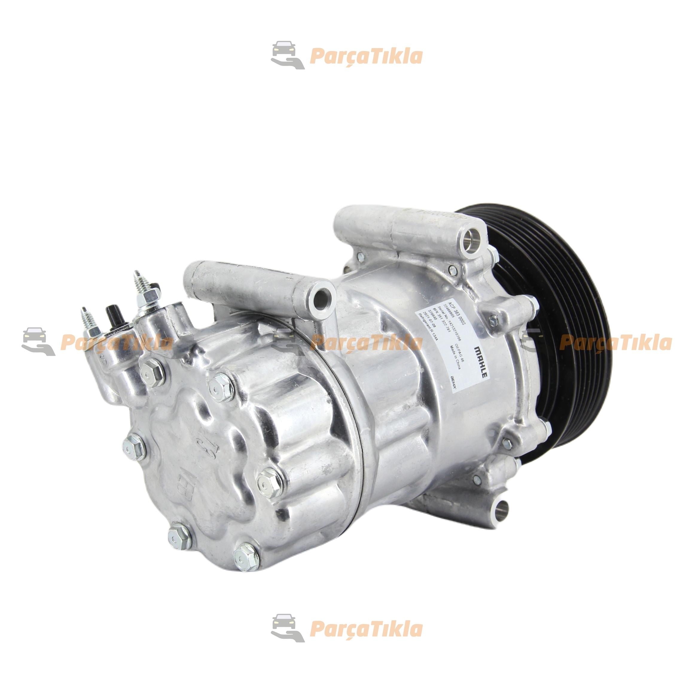 Klima Kompresörü 12v 6pk Fiorino Bipper Nemo Peugeot Berlingo Acp363000s--delphı-tsp0159851 | Behr 8fk351322791