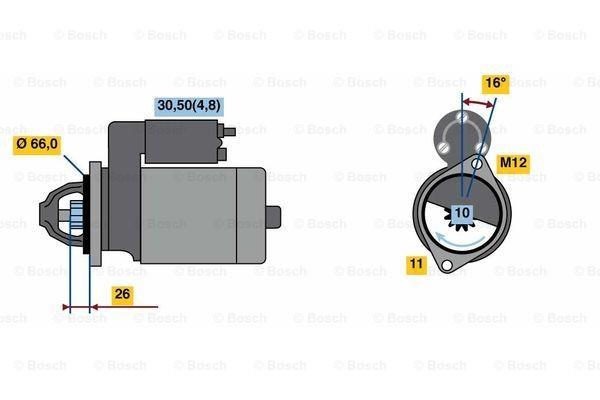 Marş Motoru 12v 10diş Audi Q5 A4 A5 Q5 Quattro Porsche Macan 1.7kw | Bosch 0001138013