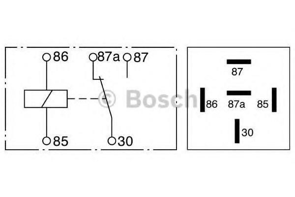 Mini Röle Değiştirici 24v 5pin 20a | Bosch 0332209203