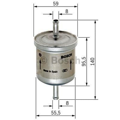 Benzin Filitresi Pejo 106 206 306 0450905002 | Bosch 0450905002