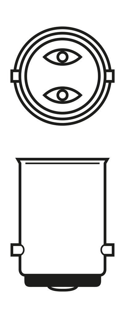 Ampul 12v 1016 21w Çift Duy Şaşı Tırnak | Bosch 1987302814 | Bosch 1987302814