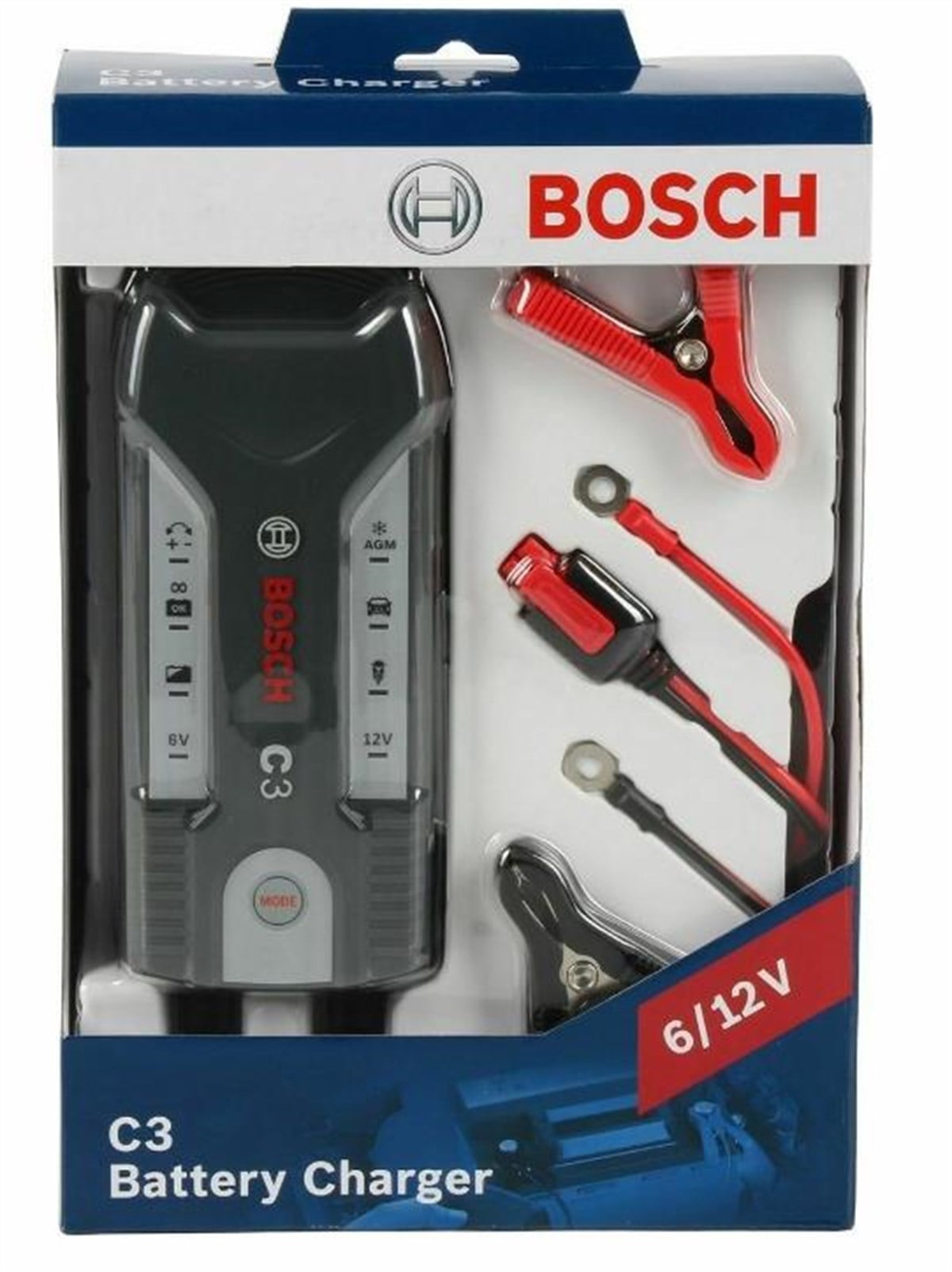 C3 Bosch Akü Şarj Cihazı 6/12v C3 (1.2ah-230ah) 018999903m | Bosch 018999903m